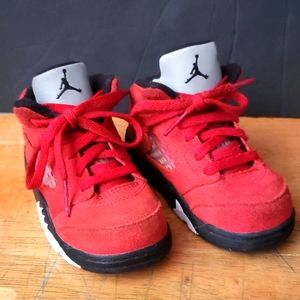 Nike Air Jordan 5 Retro Raging Bull Red 440890-600 SIZE 7C